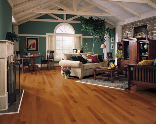 Kennedale Prestige Plank Cinnamon Solid Hardwood Room Scene