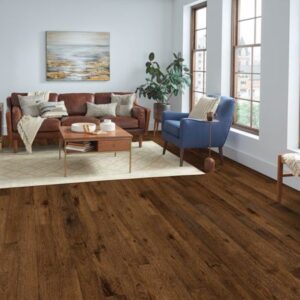 Brushed Impressions Warm Forest Engineered Hardwood Room Scene