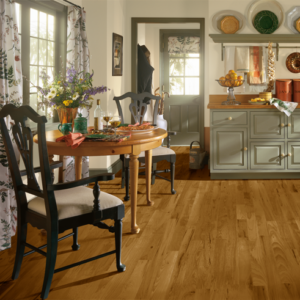 American Treasures Oxford Brown Solid Hardwood Room Scene