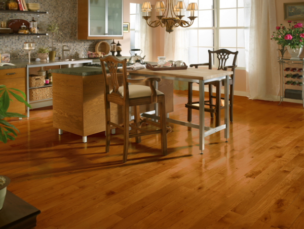 Kennedale Prestige Plank Cinnamon Solid Hardwood Room Scene