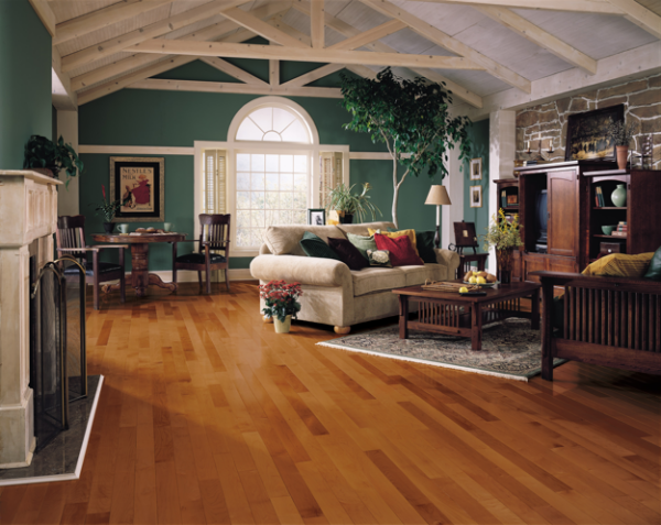 Kennedale Prestige Plank Cinnamon Solid Hardwood Room Scene