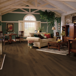 Kennedale Prestige Plank Cappuccino Solid Hardwood Room Scene