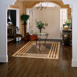 Kennedale Strip Cappuccino Solid Hardwood Room Scene