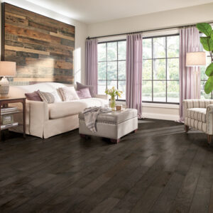 Rural Living Misty Gray Engineered Hardwood Room Scene