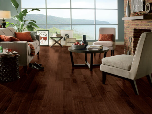 Rural Living Burnt Cinnamon Engineered Hardwood Room Scene