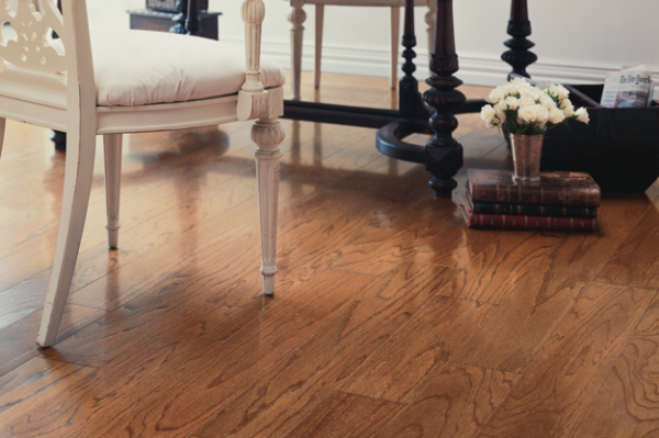 Beckford Harvest Oak Engineered Hardwood Room Scene